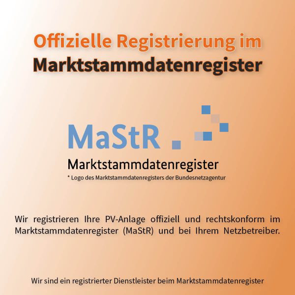 Marktstammdatenregister-Registrierung Registrierung im Marktstammdatenregister