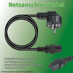 Kaltgerätenetzkabel Schuko-Netzkabel (Kaltgeräteanschlusskabel)