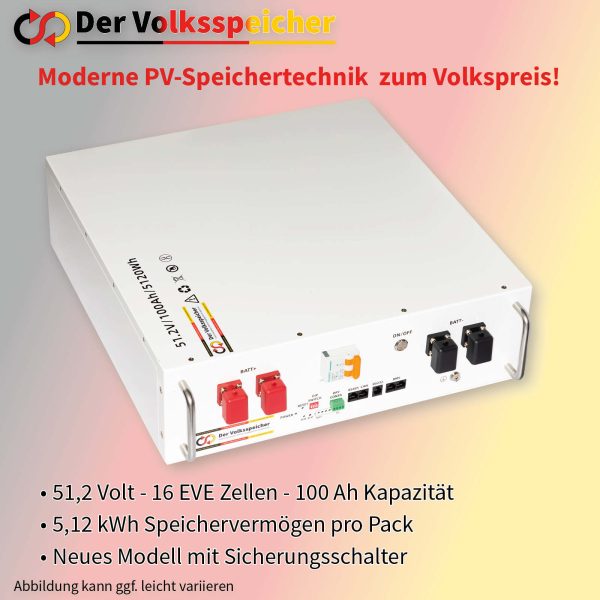 Vorlage Volksspeicher V2 Volksspeicher LiFePO4 51,2V 100Ah 3,5HE