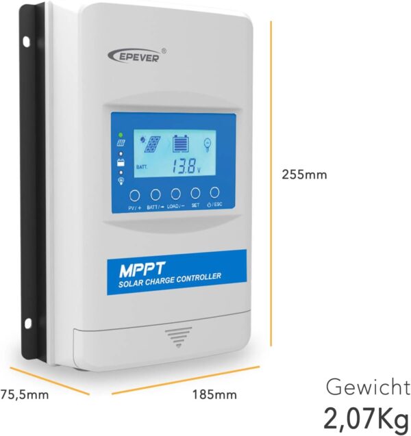 61q22iO2O2L._AC_SL1500_ EPEVER MPPT Laderegler XTRA 3415N G3 (30A) 1,6 kWp